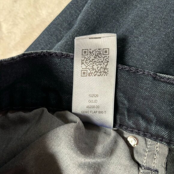 True Religion Men Geno Slim Fit Flap Big T Jeans Pants Dark Wash Size 40 - Picture 10 of 11